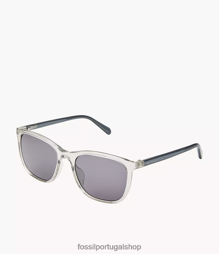 Fossil homens óculos de sol retângulo juliano cinza acessório 40NJ6Z2064