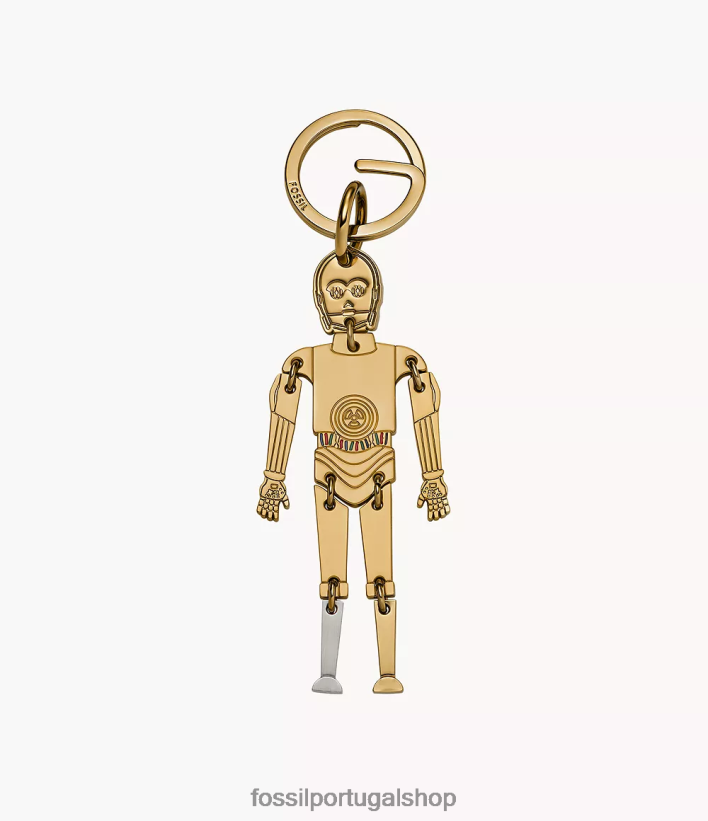 Fossil homens chaveiro de guerra nas estrelas c-3po ouro acessório 40NJ6Z2009