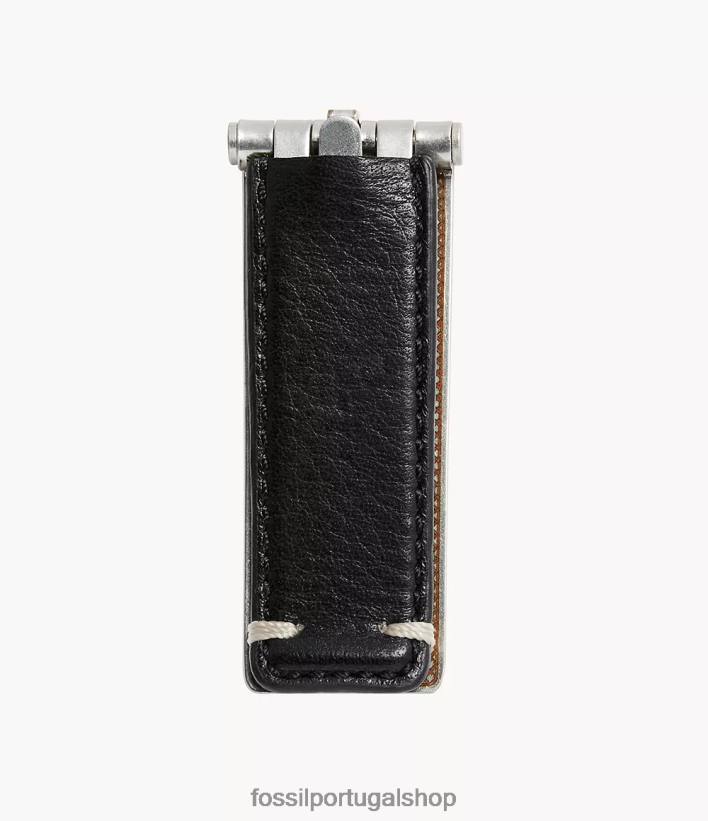 Fossil homens clipe de dinheiro para presente preto acessório 40NJ6Z2071