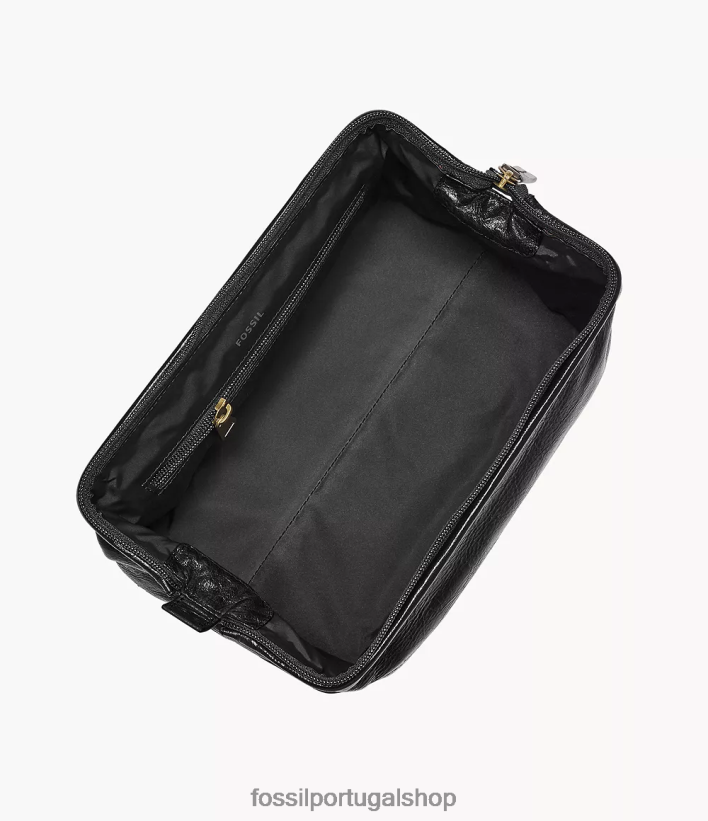 Fossil homens kit de barbear emoldurado para viagem preto acessório 40NJ6Z2031