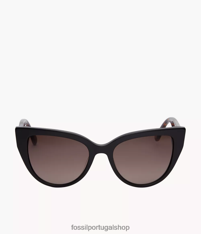 Fossil mulheres óculos de sol norah olho de gato marrom acessório 40NJ6Z1990