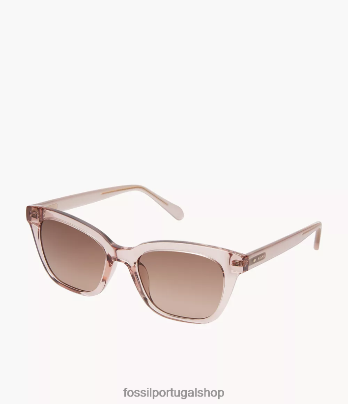 Fossil mulheres óculos de sol quadrados britteny marrom acessório 40NJ6Z1962