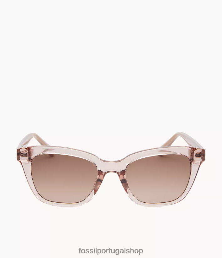 Fossil mulheres óculos de sol quadrados britteny marrom acessório 40NJ6Z1962