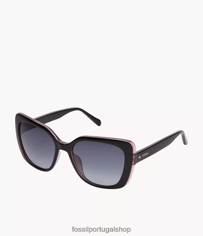 Fossil mulheres óculos de sol quadrados cat cinza acessório 40NJ6Z1974