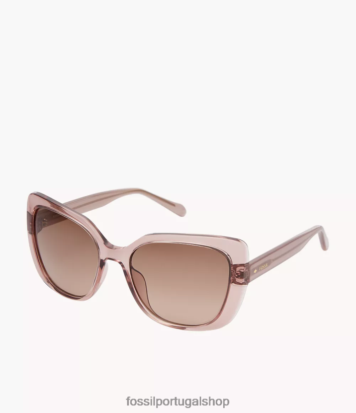 Fossil mulheres óculos de sol quadrados cat marrom acessório 40NJ6Z1977