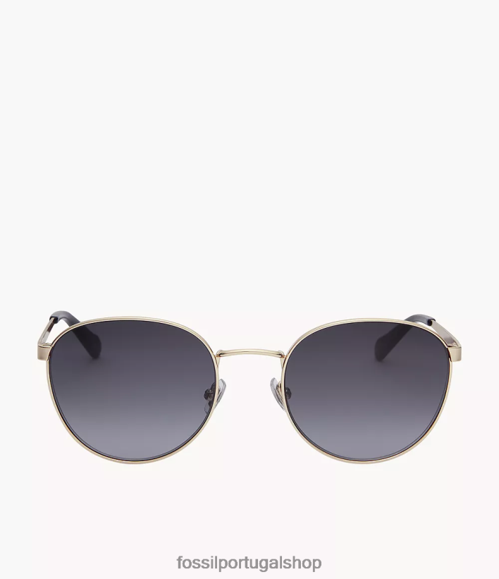Fossil mulheres óculos de sol redondos winnie cinza acessório 40NJ6Z1994
