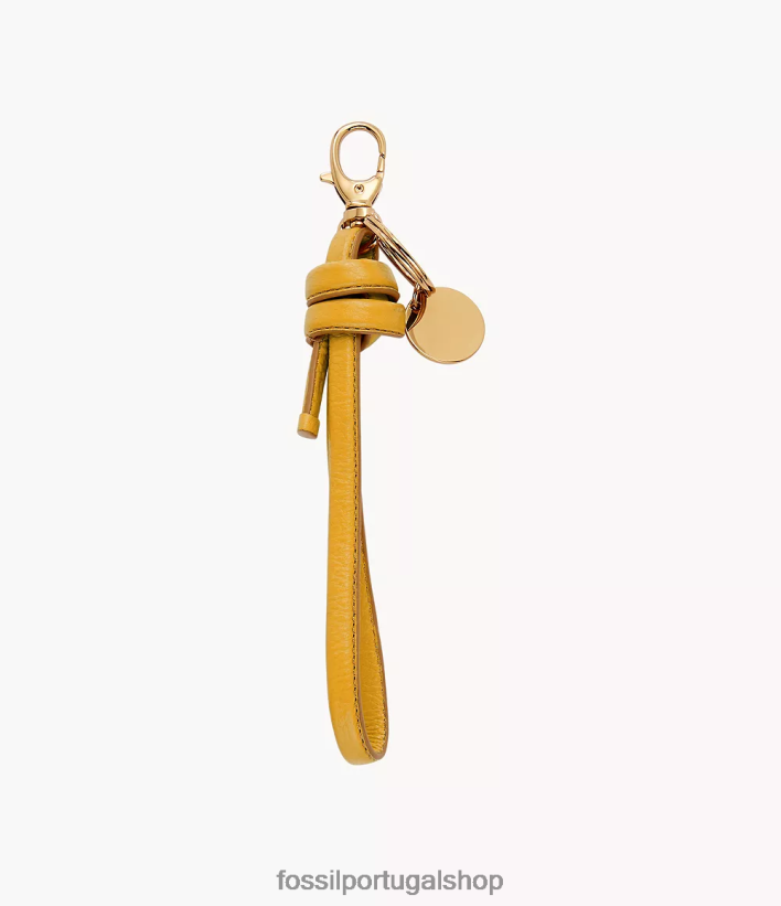 Fossil mulheres chaveiro de laço para presente amarelo acessório 40NJ6Z1968