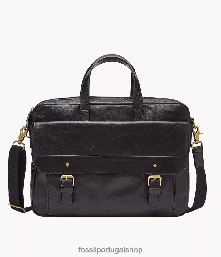 Fossil homens bolsa de milhas preto bolsa 40NJ6Z1645
