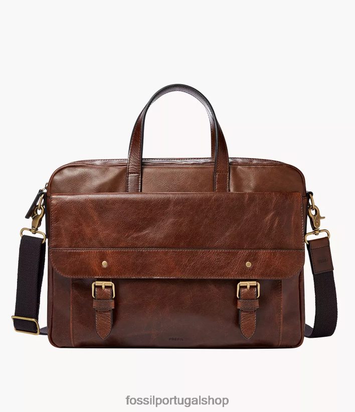Fossil homens bolsa de trabalho de milhas marrom escuro bolsa 40NJ6Z1635