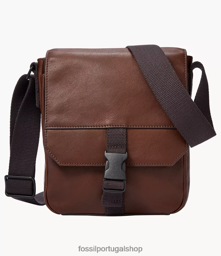 Fossil homens correio oeste marrom escuro bolsa 40NJ6Z1646
