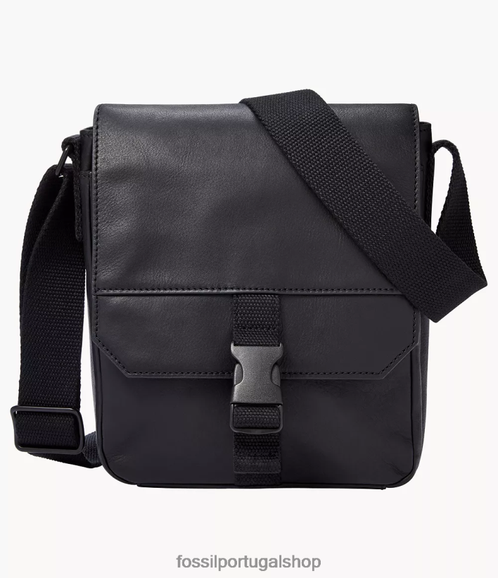 Fossil homens correio oeste preto bolsa 40NJ6Z1639