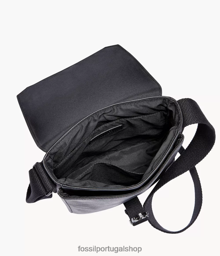 Fossil homens correio oeste preto bolsa 40NJ6Z1639