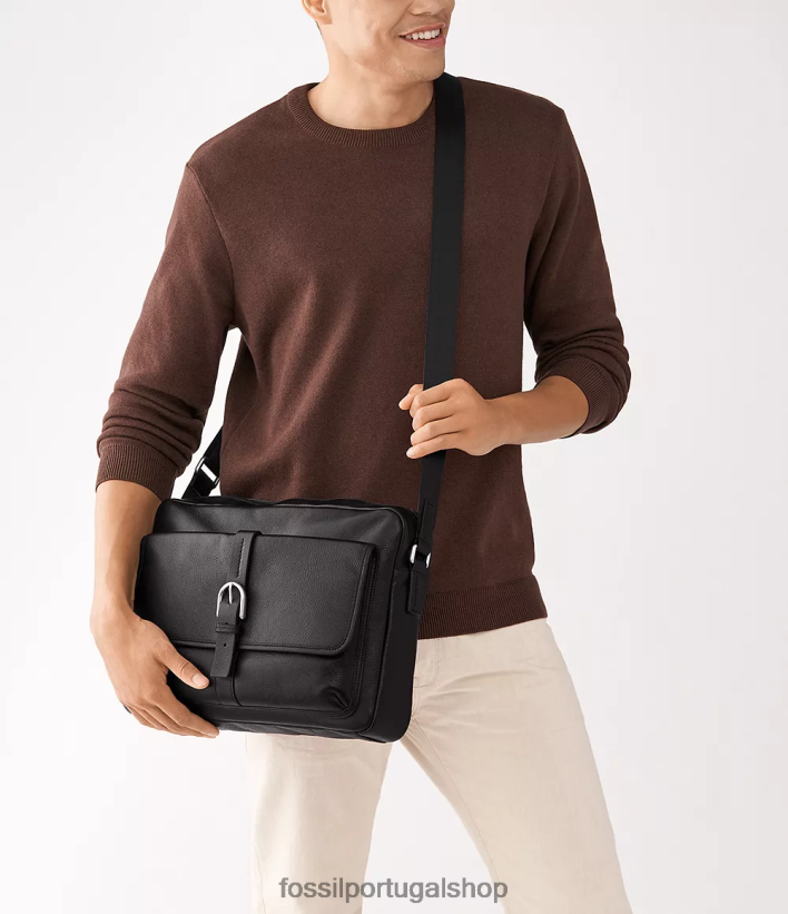 Fossil homens mensageiro camden preto bolsa 40NJ6Z1625