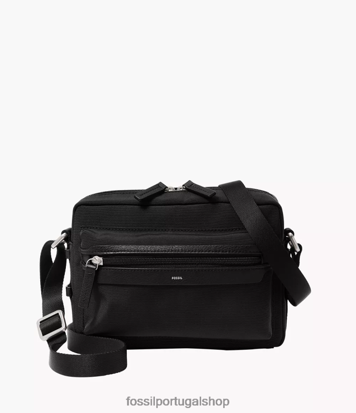 Fossil homens bolsa para câmera wyatt preto bolsa 40NJ6Z1632