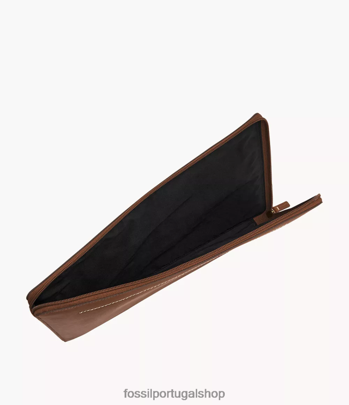 Fossil homens capa para laptop westover marrom bolsa 40NJ6Z2002