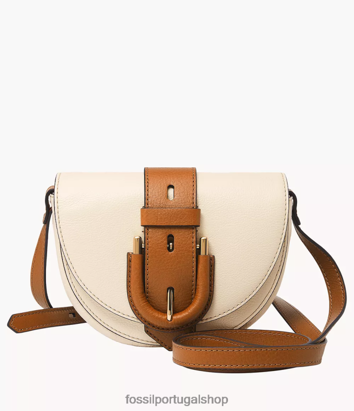 Fossil mulheres Harwell pequena aba crossbody branco bolsa 40NJ6Z327