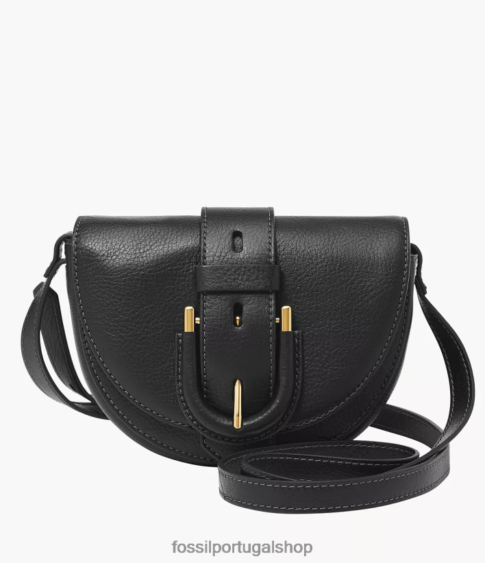 Fossil mulheres Harwell pequena aba crossbody preto bolsa 40NJ6Z324