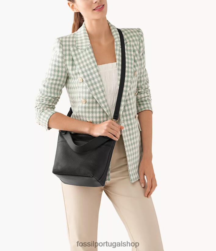 Fossil mulheres Julianna Hobo preto bolsa 40NJ6Z519