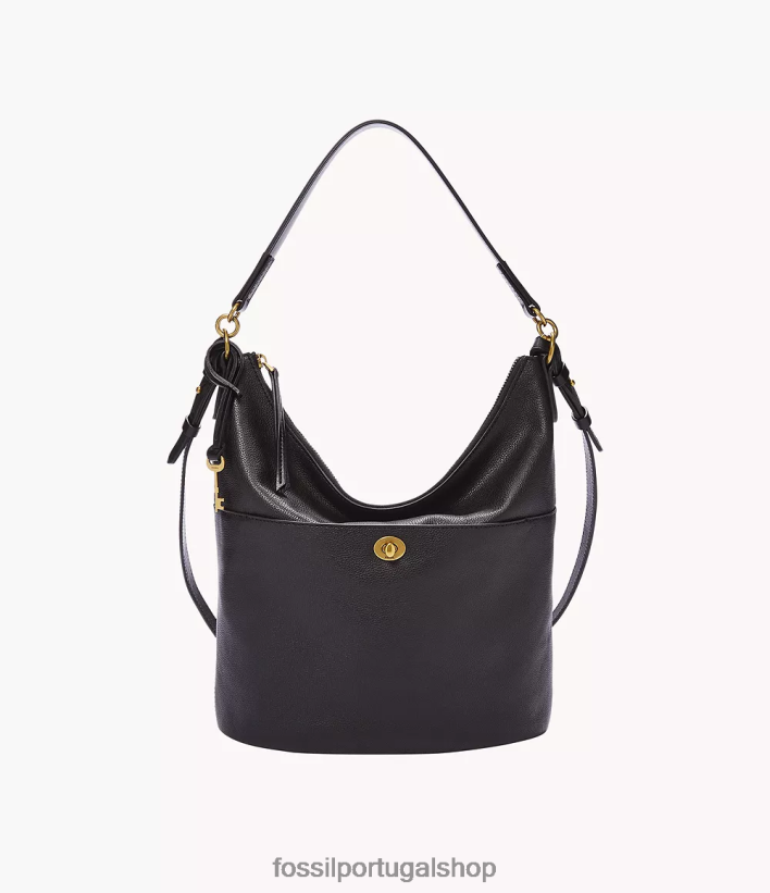 Fossil mulheres Talulla Hobo preto bolsa 40NJ6Z533