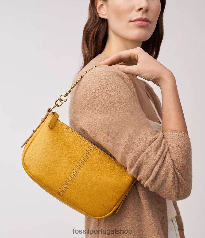 Fossil mulheres baguete jolie amarelo bolsa 40NJ6Z334