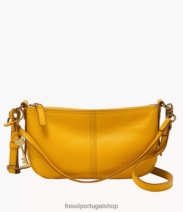 Fossil mulheres baguete jolie amarelo bolsa 40NJ6Z469