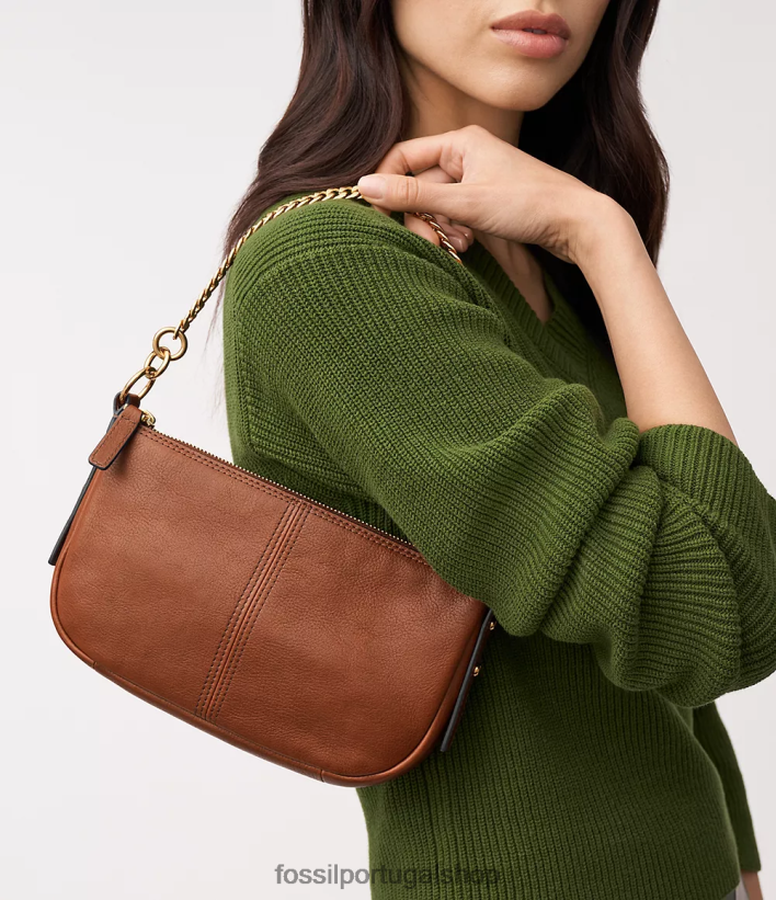 Fossil mulheres baguete jolie marrom bolsa 40NJ6Z328