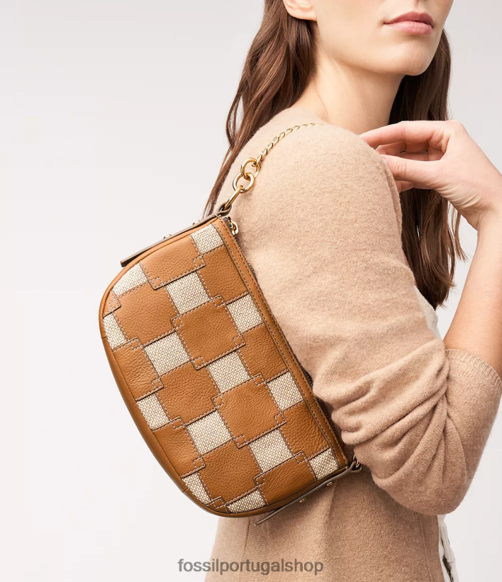 Fossil mulheres baguete jolie marrom claro bolsa 40NJ6Z326