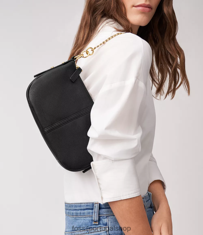 Fossil mulheres baguete jolie preto bolsa 40NJ6Z296