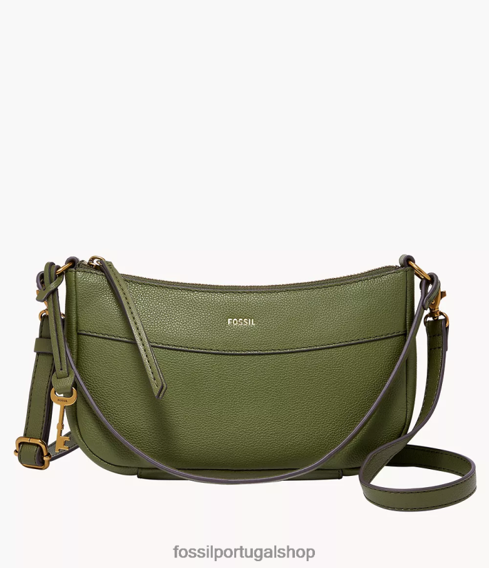 Fossil mulheres baguete skylar Oliva bolsa 40NJ6Z600