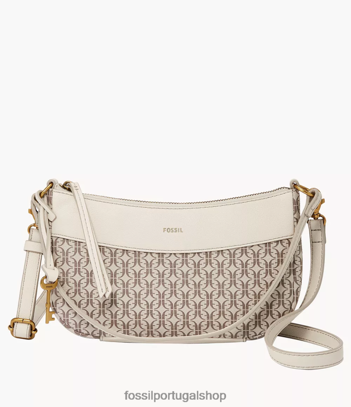 Fossil mulheres baguete skylar branco bolsa 40NJ6Z608