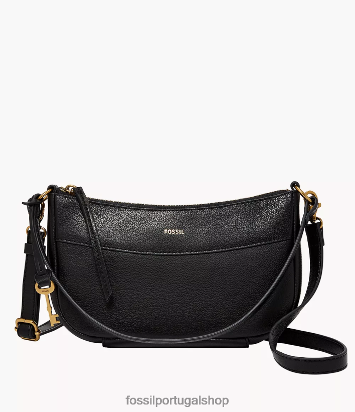 Fossil mulheres baguete skylar preto bolsa 40NJ6Z558