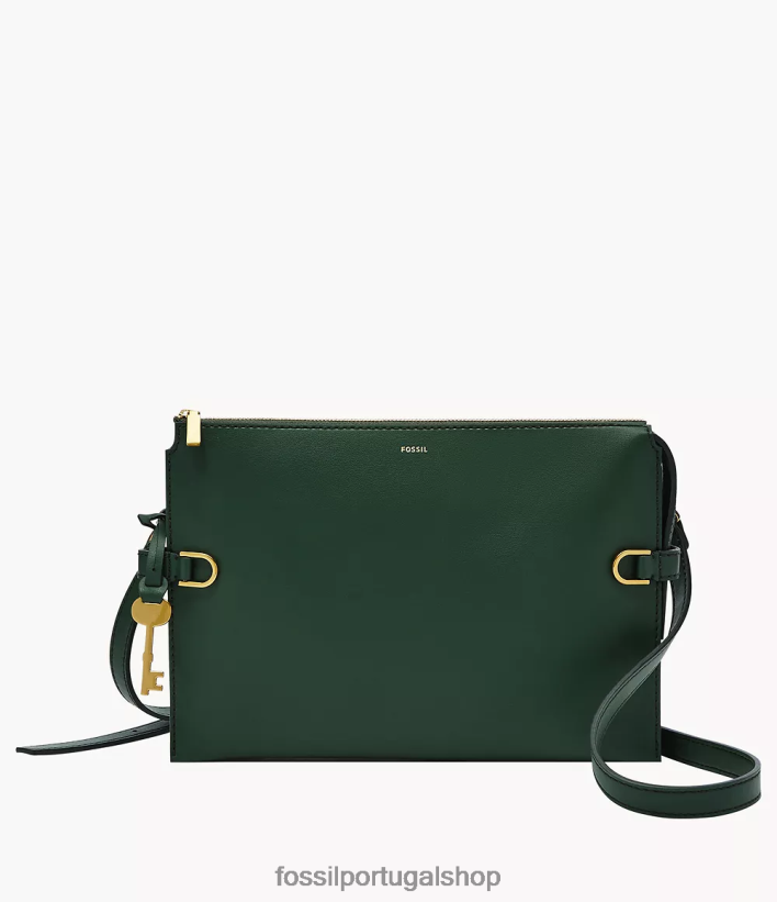 Fossil mulheres bolsa crossbody de couro kier cactus verde bolsa 40NJ6Z671