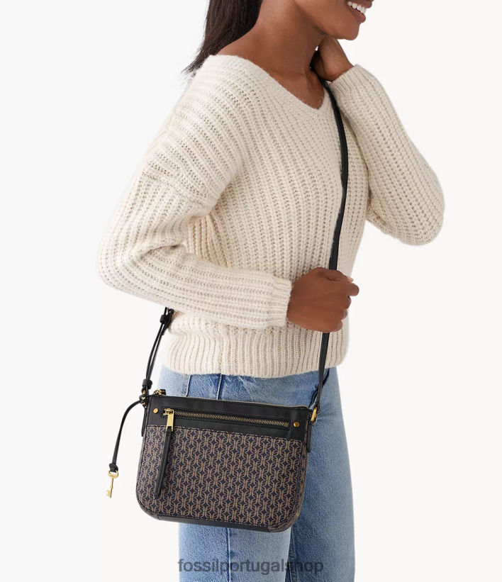 Fossil mulheres bolsa crossbody farrah preto bolsa 40NJ6Z408