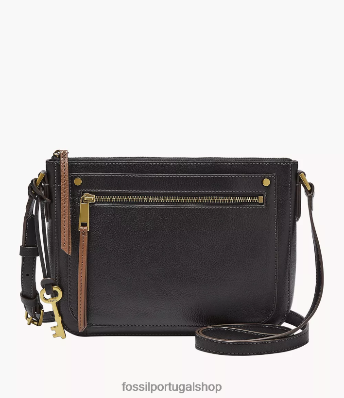 Fossil mulheres bolsa crossbody farrah preto bolsa 40NJ6Z592