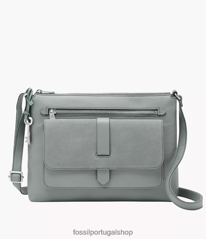 Fossil mulheres bolsa crossbody kinley cáqui bolsa 40NJ6Z515