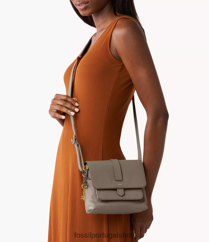 Fossil mulheres bolsa crossbody kinley cinza bolsa 40NJ6Z652