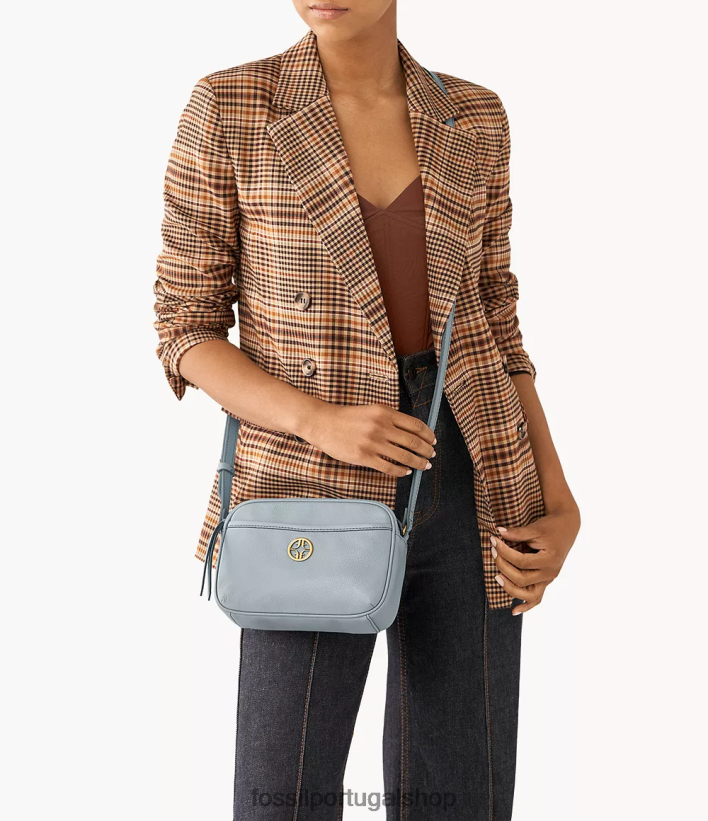Fossil mulheres bolsa para câmera Brennon azul bolsa 40NJ6Z540