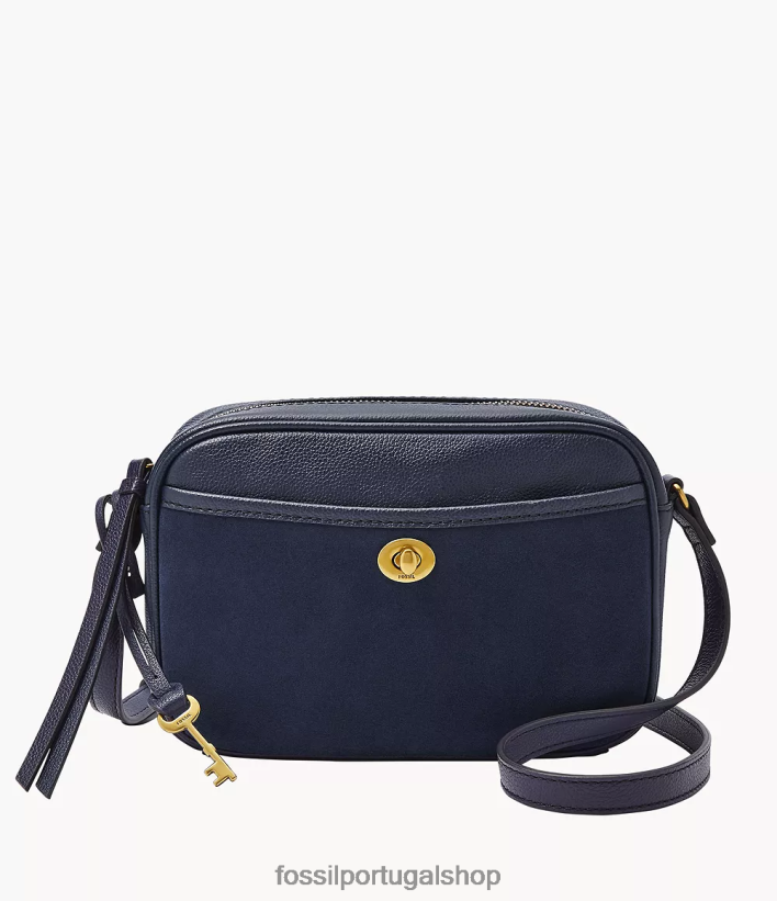 Fossil mulheres bolsa para câmera Brennon marinha bolsa 40NJ6Z597