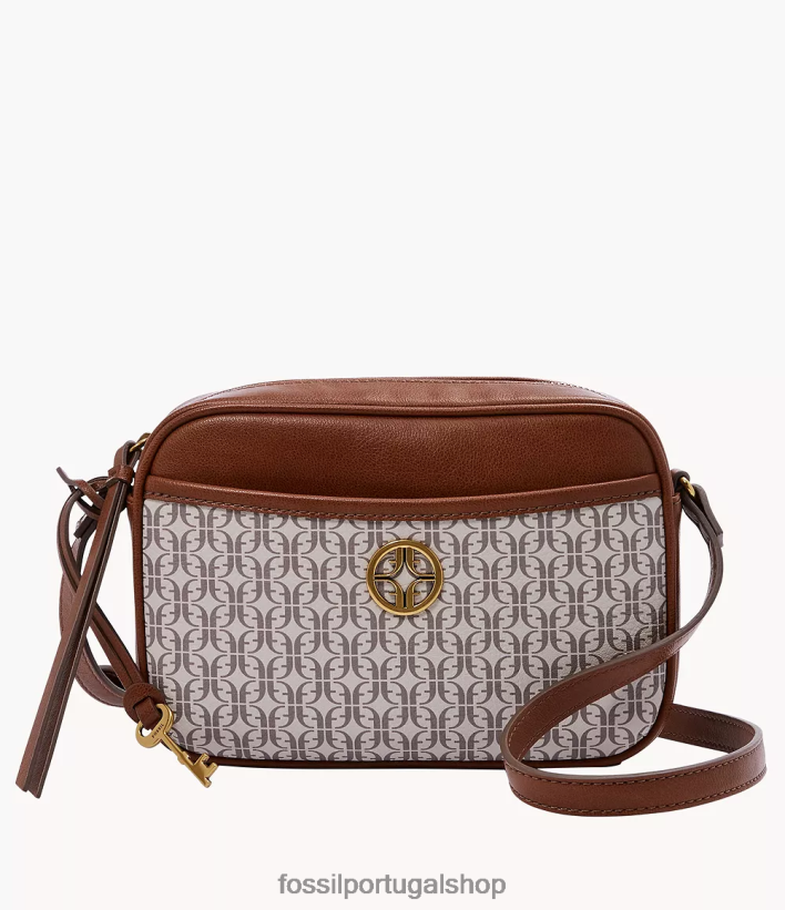 Fossil mulheres bolsa para câmera Brennon marrom bolsa 40NJ6Z688
