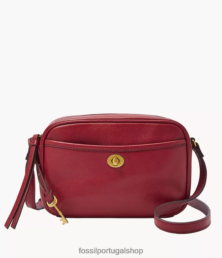 Fossil mulheres bolsa para câmera Brennon vermelho bolsa 40NJ6Z547