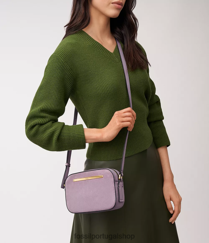 Fossil mulheres bolsa para câmera liza roxo bolsa 40NJ6Z351
