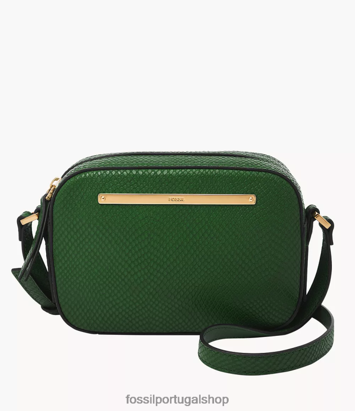 Fossil mulheres bolsa para câmera liza verde bolsa 40NJ6Z309