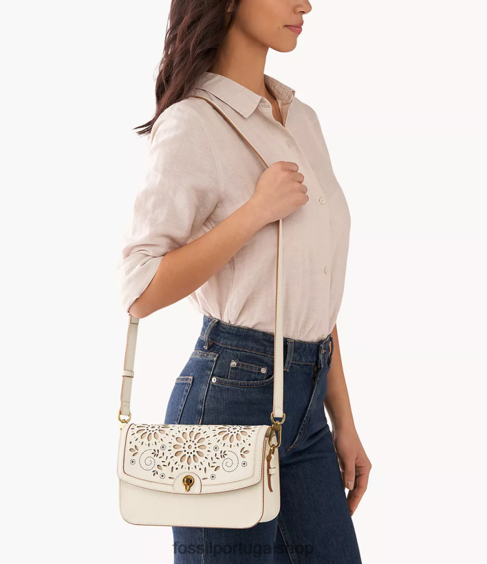 Fossil mulheres bolsa transversal ainsley branco bolsa 40NJ6Z414