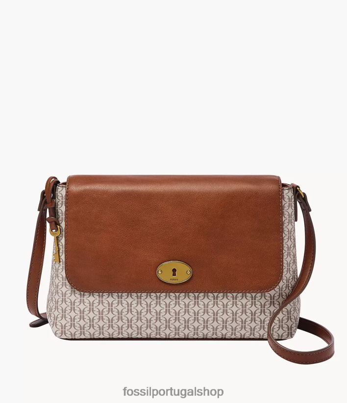 Fossil mulheres bolsa transversal com aba média gabriella cáqui bolsa 40NJ6Z651