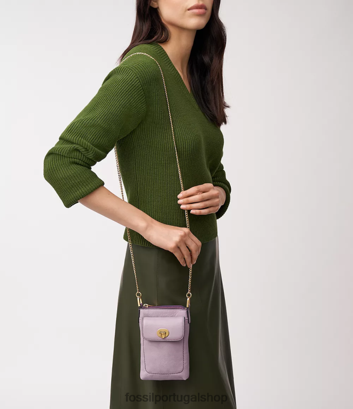 Fossil mulheres bolsa transversal harper lavanda bolsa 40NJ6Z306