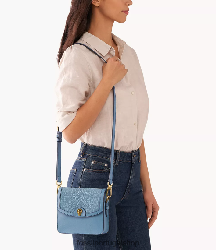 Fossil mulheres bolsa transversal pequena ainsley azul bolsa 40NJ6Z699