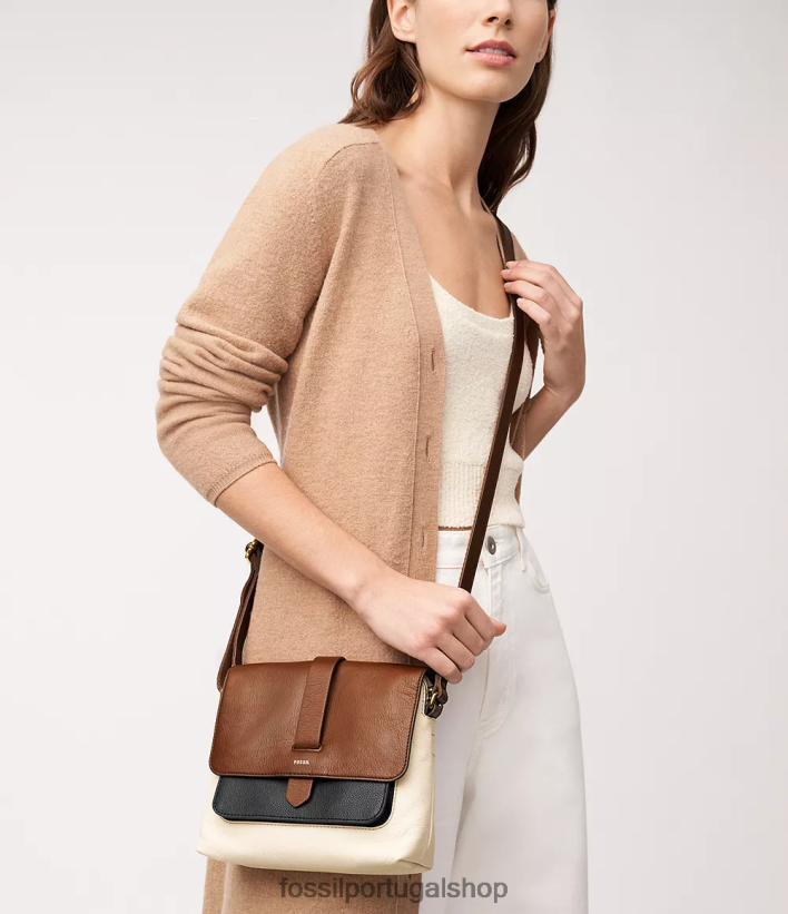 Fossil mulheres bolsa transversal pequena kinley multi bolsa 40NJ6Z358