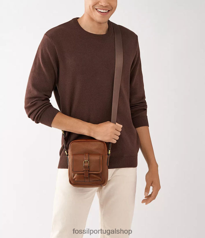 Fossil mulheres camden n/s crossbody marrom bolsa 40NJ6Z1630