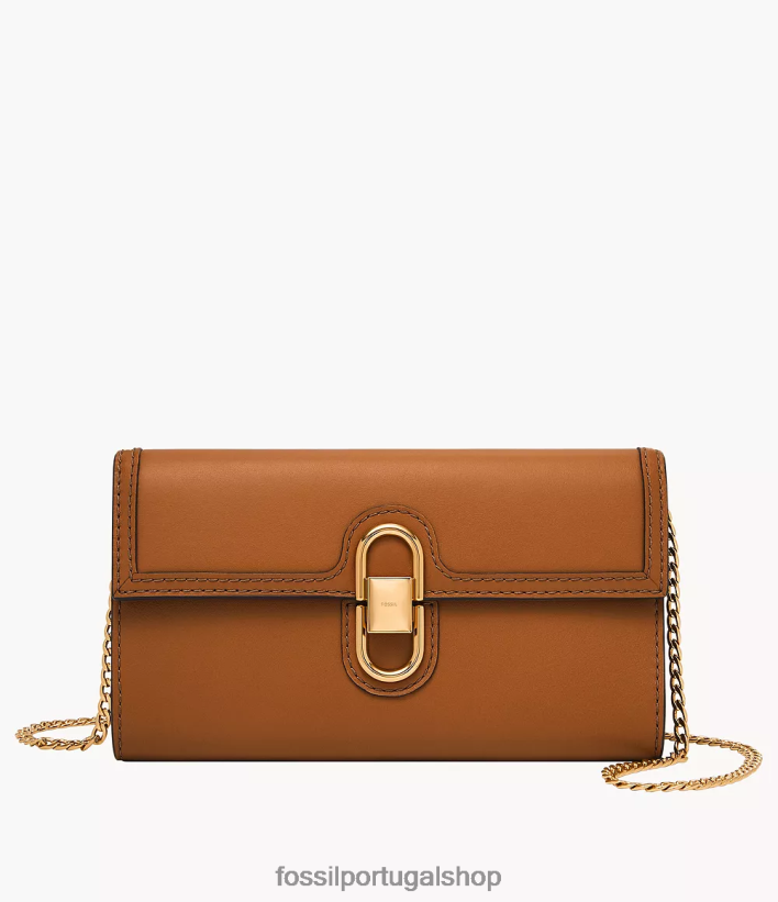 Fossil mulheres carteira avondale crossbody marrom bolsa 40NJ6Z312