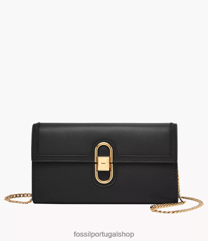 Fossil mulheres carteira avondale crossbody preto bolsa 40NJ6Z323